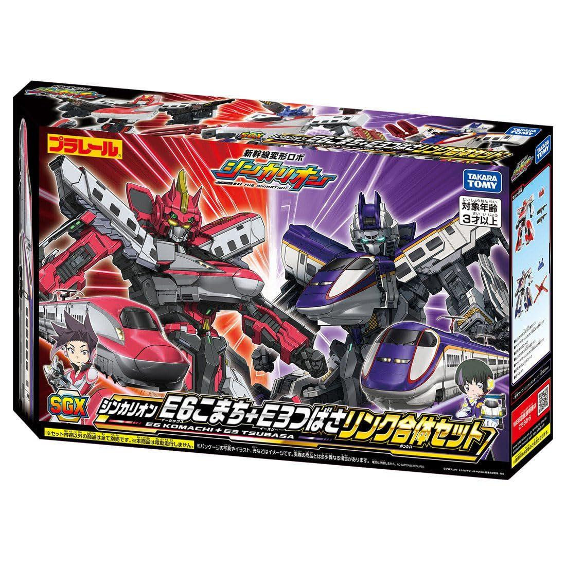 Takara Tomy Plarail SGX Shinkalion E6 Komachi and E3 Tsubasa Link Comb