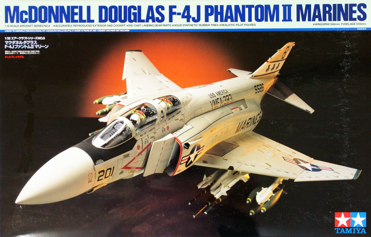 Tamiya 60308 McDonnell Douglas F-4J Phantom II Marines 1/32 Scale