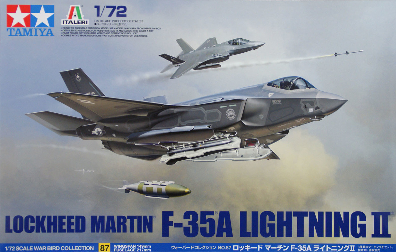 Tamiya 60787 Lockheed Martin F-35A Lightning II 1/72 Scale Kit