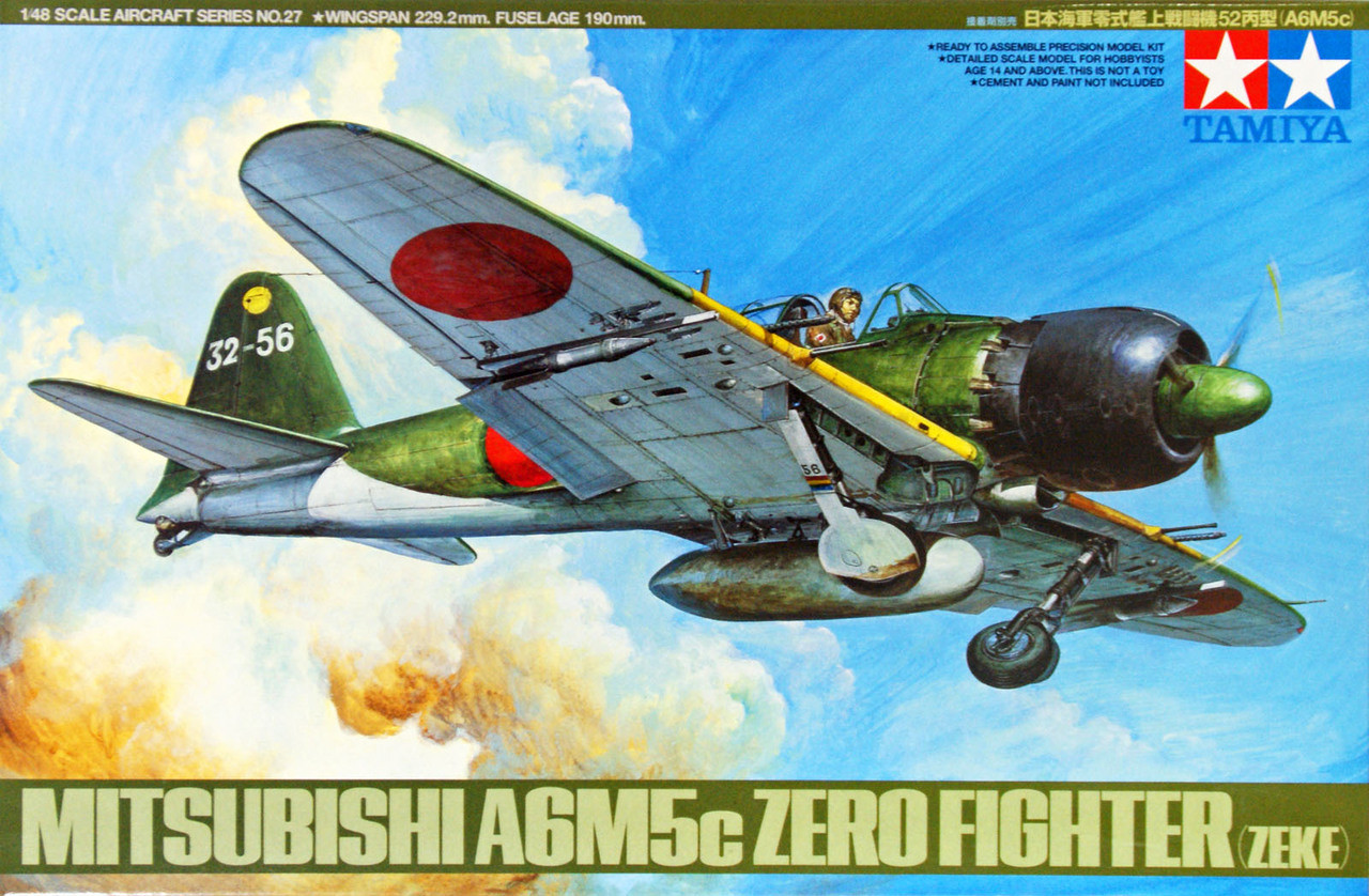 Tamiya 61027 Mitsubishi A6M5c Type 52 Zero Fighter (Zeke) 1/48