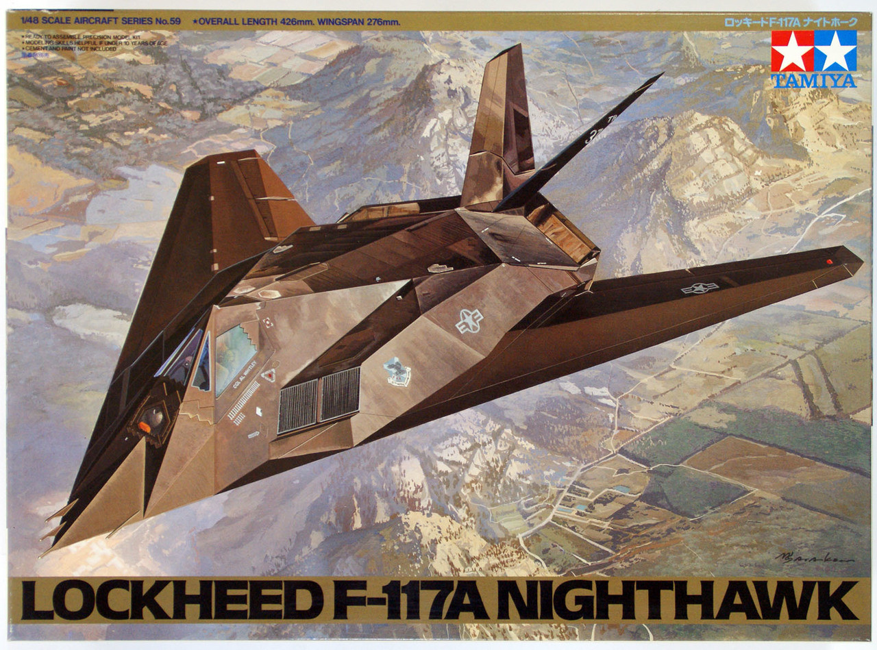 Tamiya 61059 Lockheed F-117A Nighthawk 1/48 scale kit - Plaza Japan
