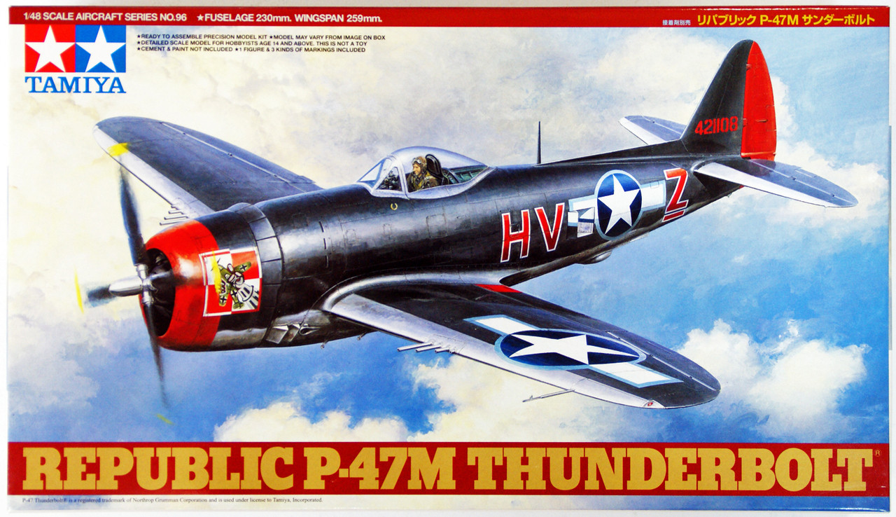 Tamiya 61096 Republic P-47M Thunderbolt 1/48 Scale Kit - Plaza Japan