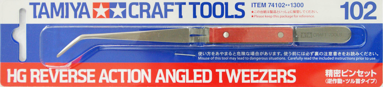 Angled Tweezers - Tamiya 74003