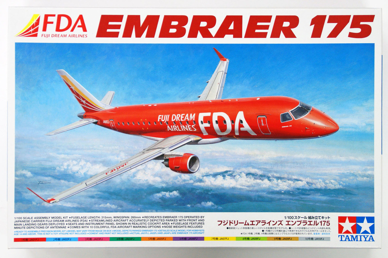 Tamiya 92197 Fuji Dream Airlines Embraer 175 1/100 Scale Kit