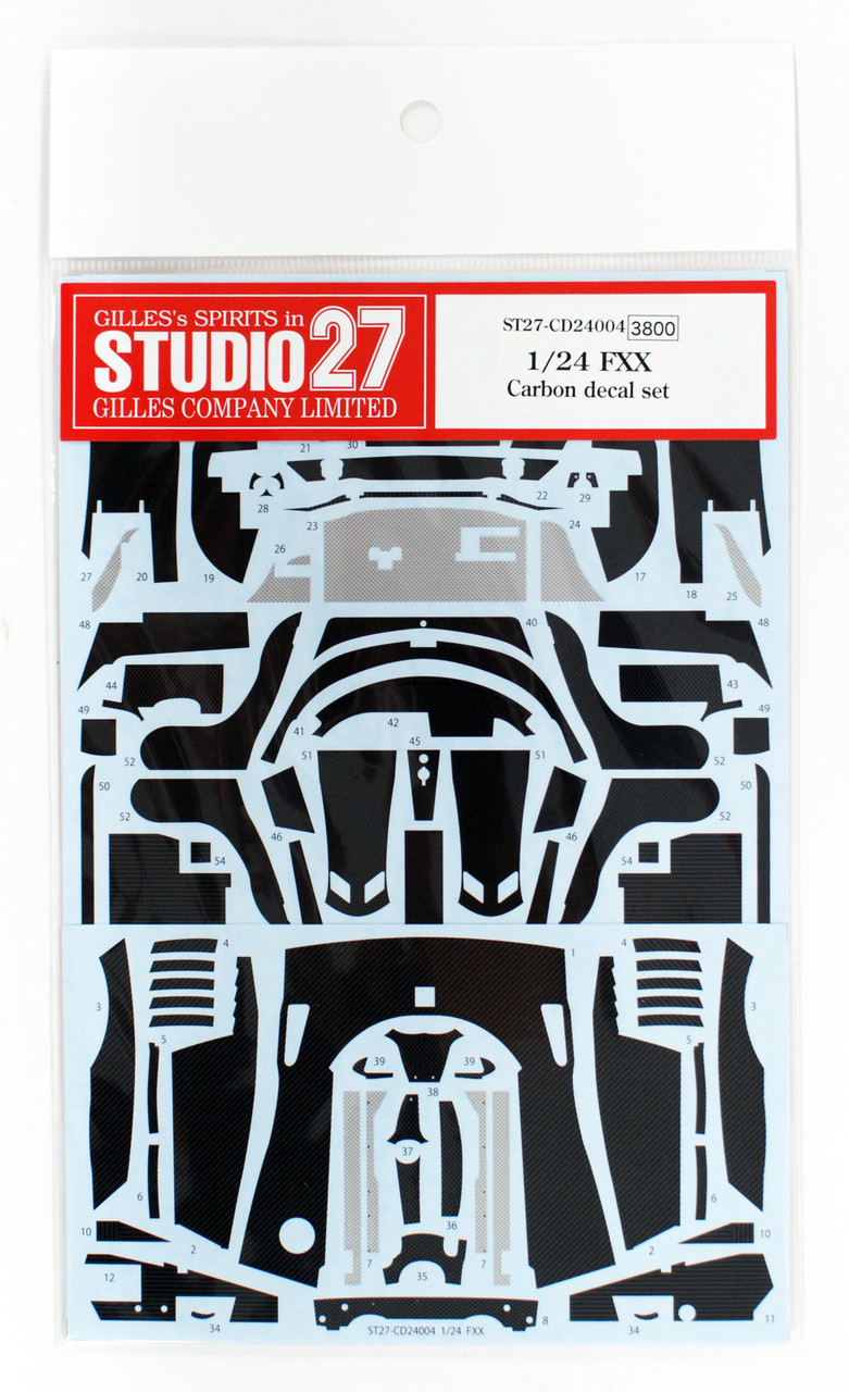 Studio27 ST27-CD24004 Ferrari FXX Carbon Decal Set for Tamiya 1/24