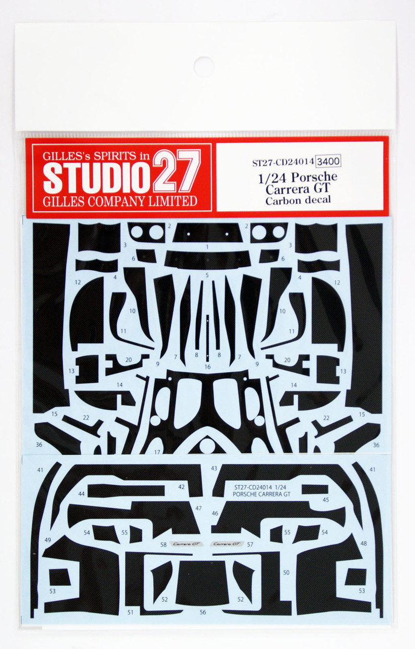 Studio27 ST27-CD24014 Porsche Carrera GT Carbon Decal Set for