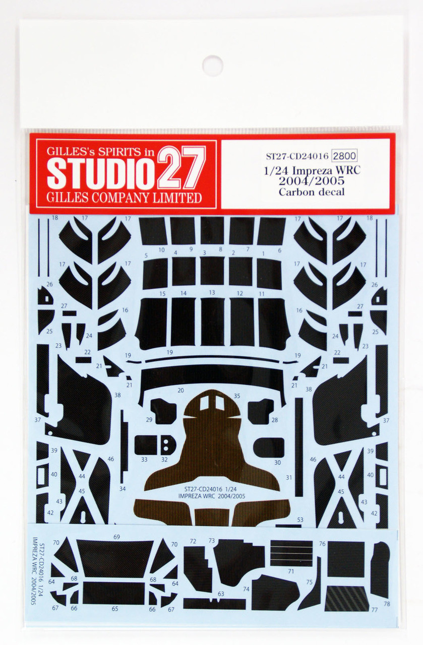Studio27 ST27-CD24016 Impreza WRC 2004/2005 Carbon Decal for