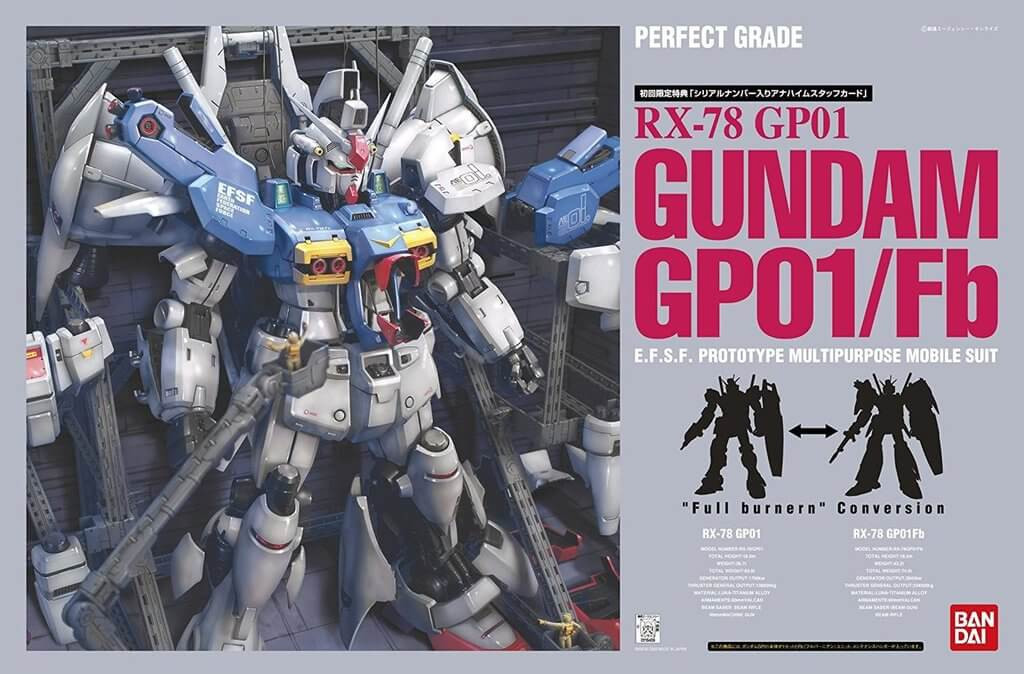 Bandai PG 164094 RX-78 GP01 GUNDAM GP01/Fb 1/60 kit