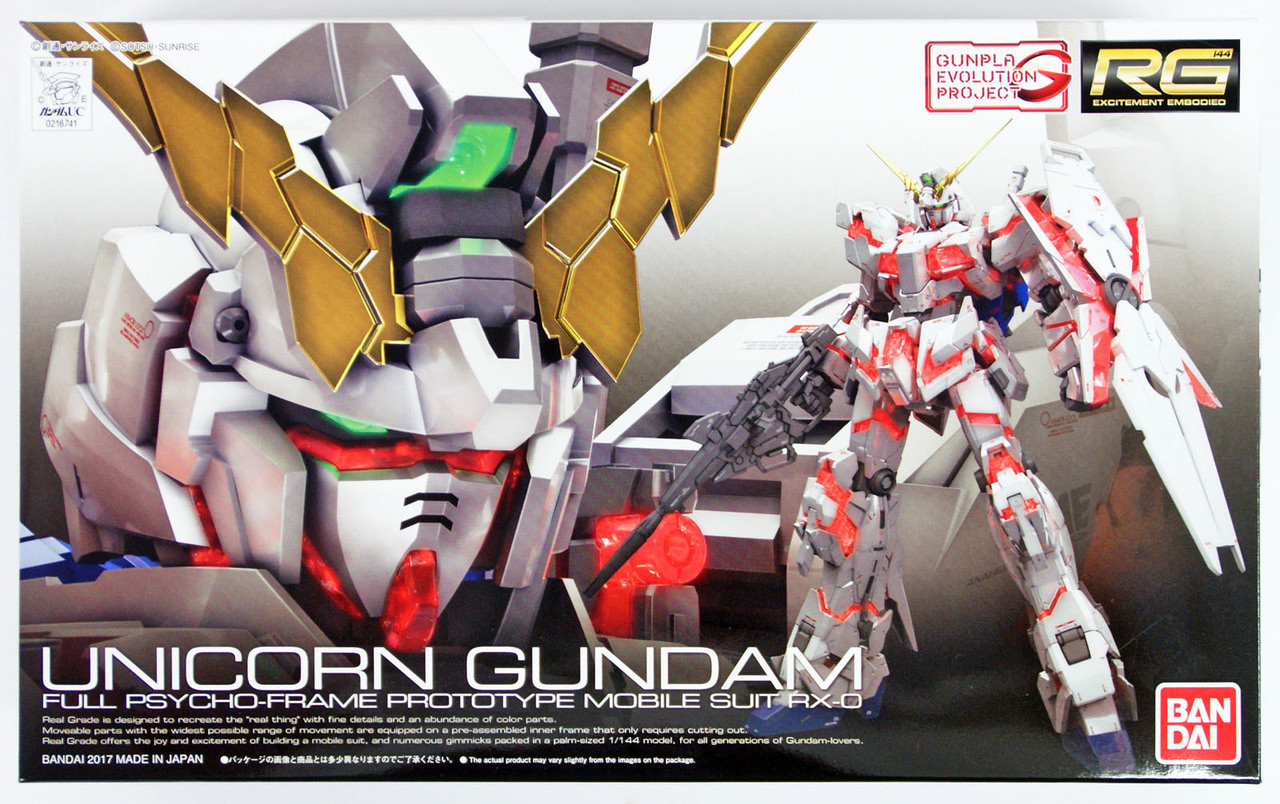 Bandai Rg 25 Gundam Unicorn Gundam 1 144 Scale Bandai Rg 25 Gundam Unicorn Gundam 1 144 Scale