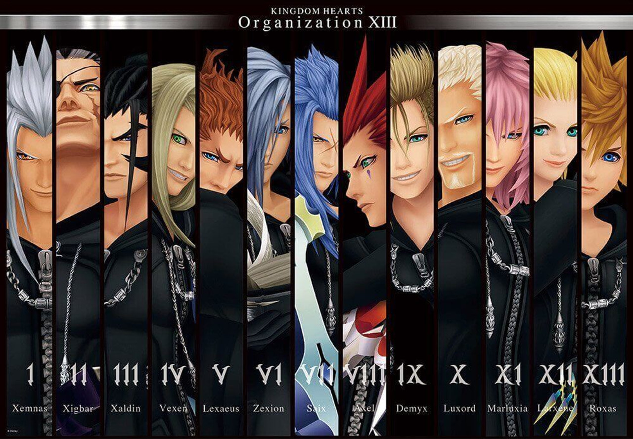 Организации xiii. Организация 13 Kingdom Hearts. Organization XIII. Kingdom Hearts 2 Organization 13. Kingdom Hearts Xigbar.