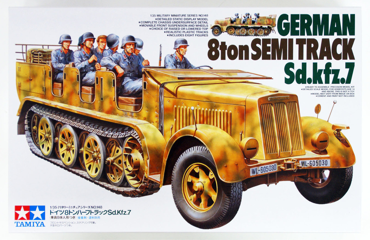 Tamiya German 8ton Semi Track Sd.Kfz 7 1/35 kit | PlazaJapan