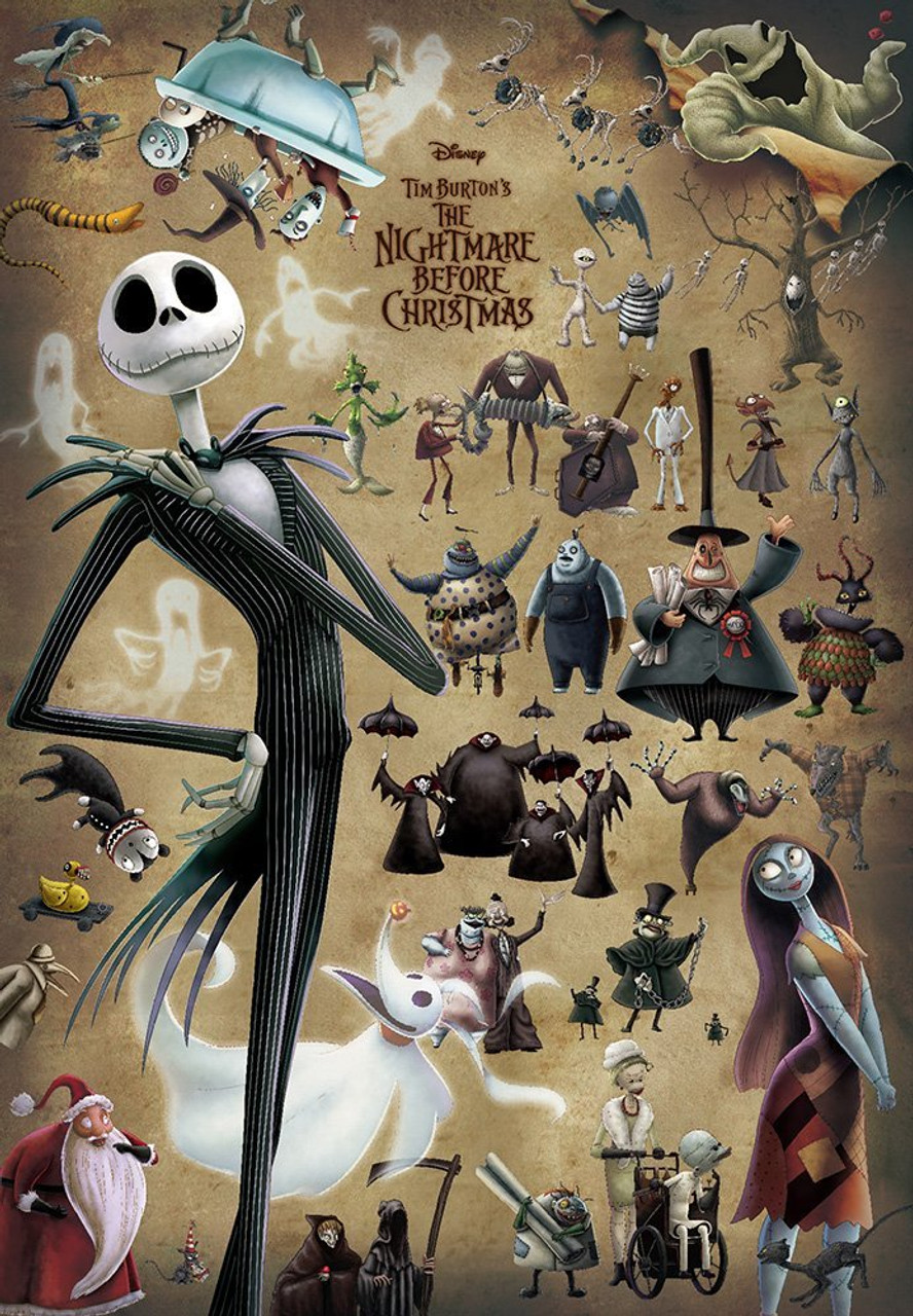 New Tenyo 456 Piece Jigsaw Puzzle Nightmare Before Christmas F/S from Japan 