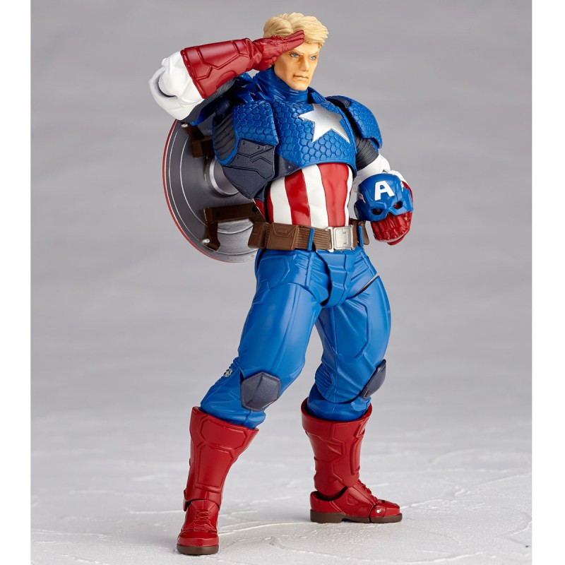 Kaiyodo Amazing Yamaguchi 007 Captain America | PlazaJapan