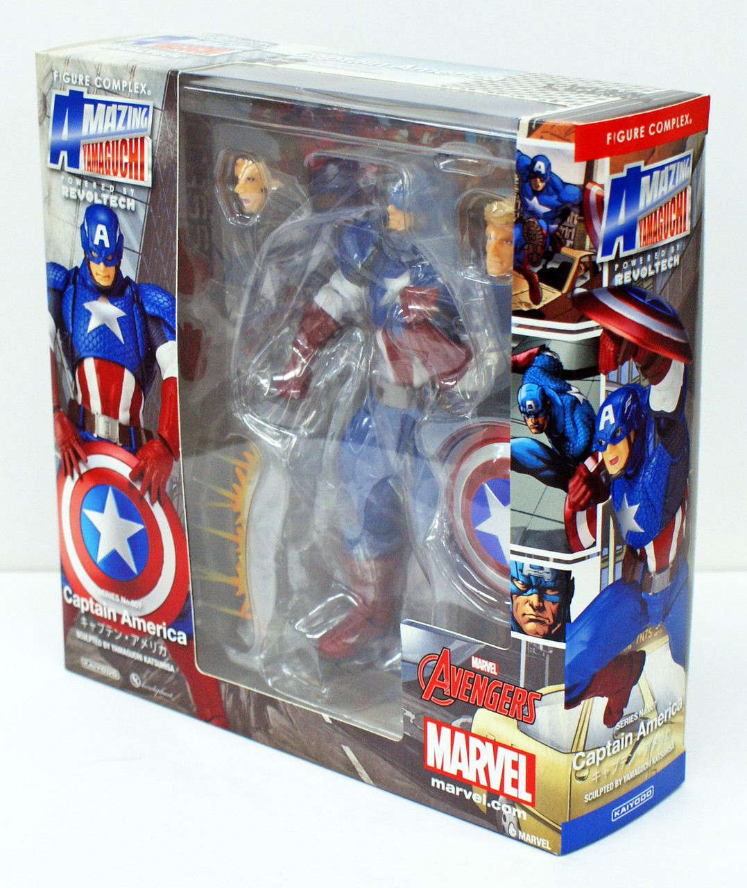 Kaiyodo Figure Complex Amazing Yamaguchi 007 Captain America Action Figure