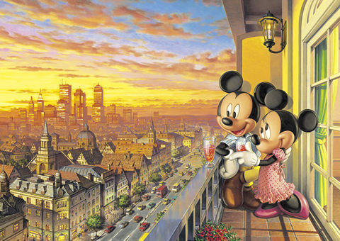 Tenyo Japan Jigsaw Puzzle D-300-197 Disney Mickey Mouse Sunset
