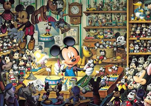 Tenyo Jigsaw Puzzle D-500-354 Disney Mickey Mouse Mickey's Toy