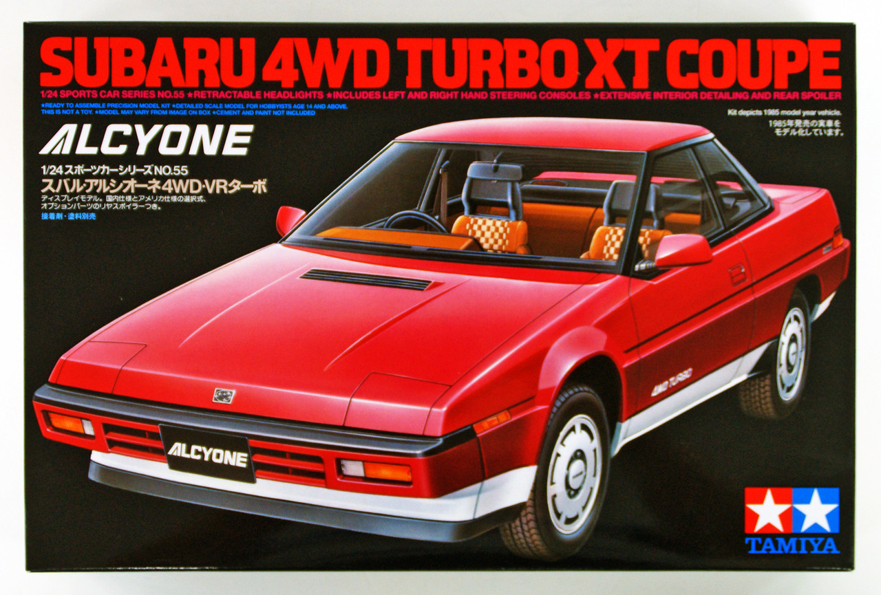 TAMIYA スバル 4WD ターボ XT クーペ 1/24 Tamiya Subaru 4WD Turbo XT Coupe 1/24 scale kit | PlazaJapan