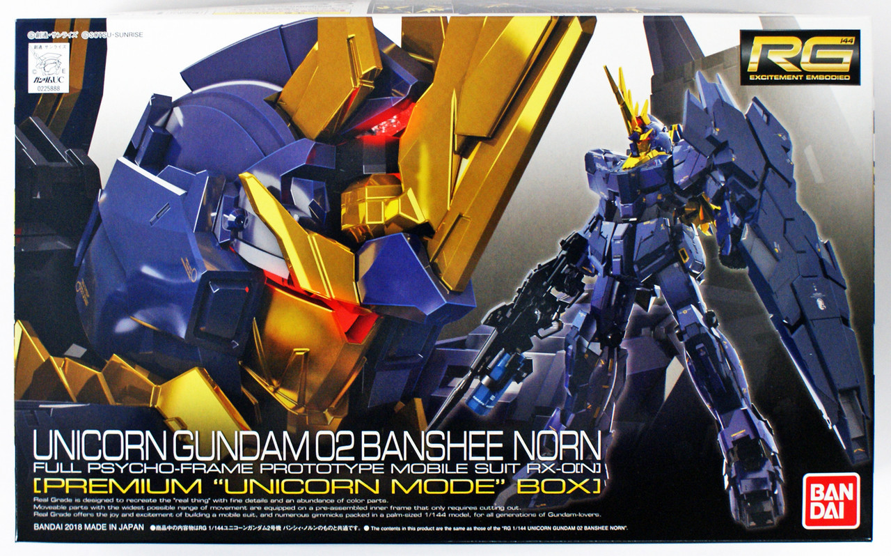 Bandai RG-27 Unicorn Gundam 02 Banshee Norn Premium Unicorn