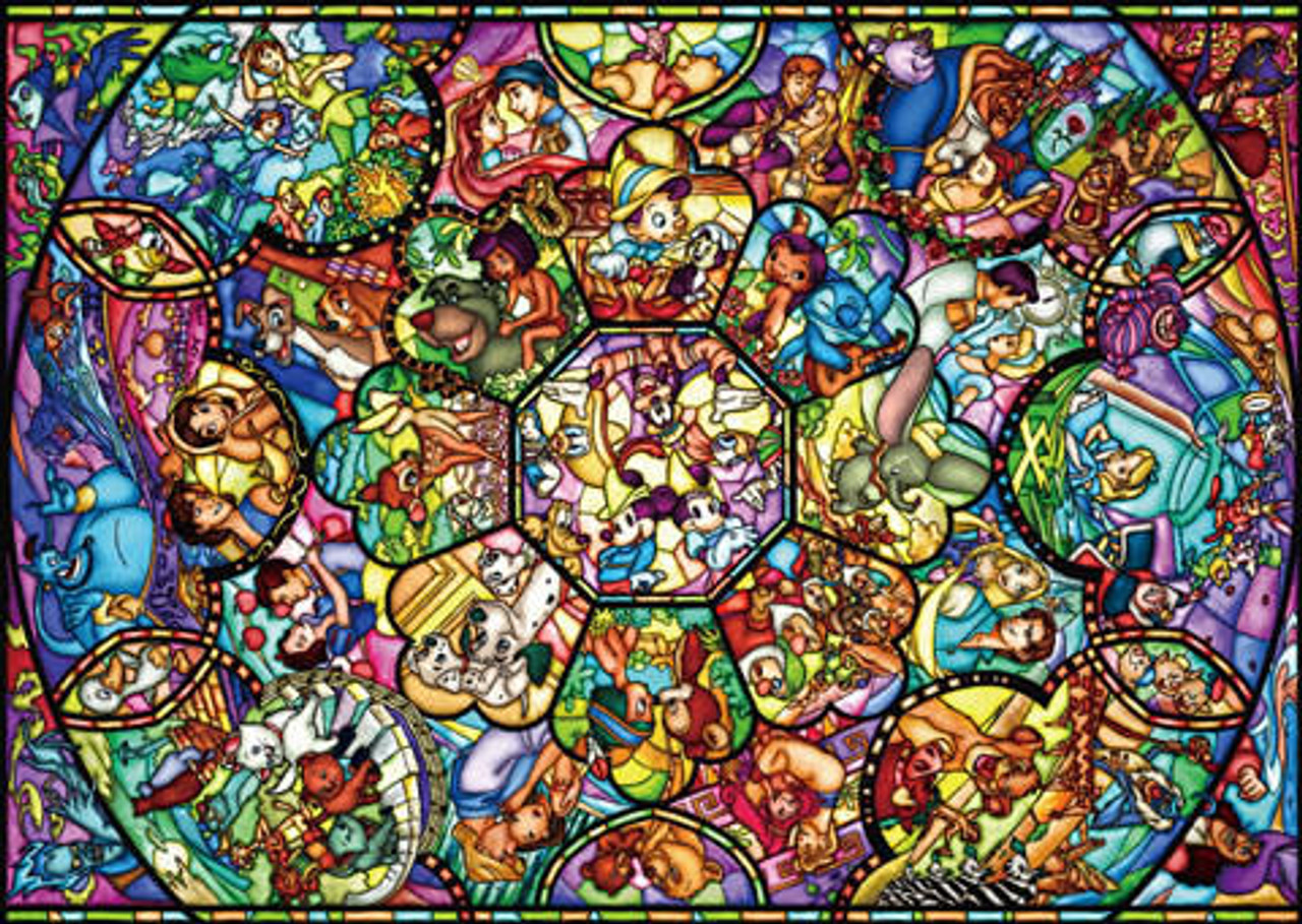 Tenyo Jigsaw Puzzle Disney Pixar Heroine Collection Stained Glass 1000 Piece 
