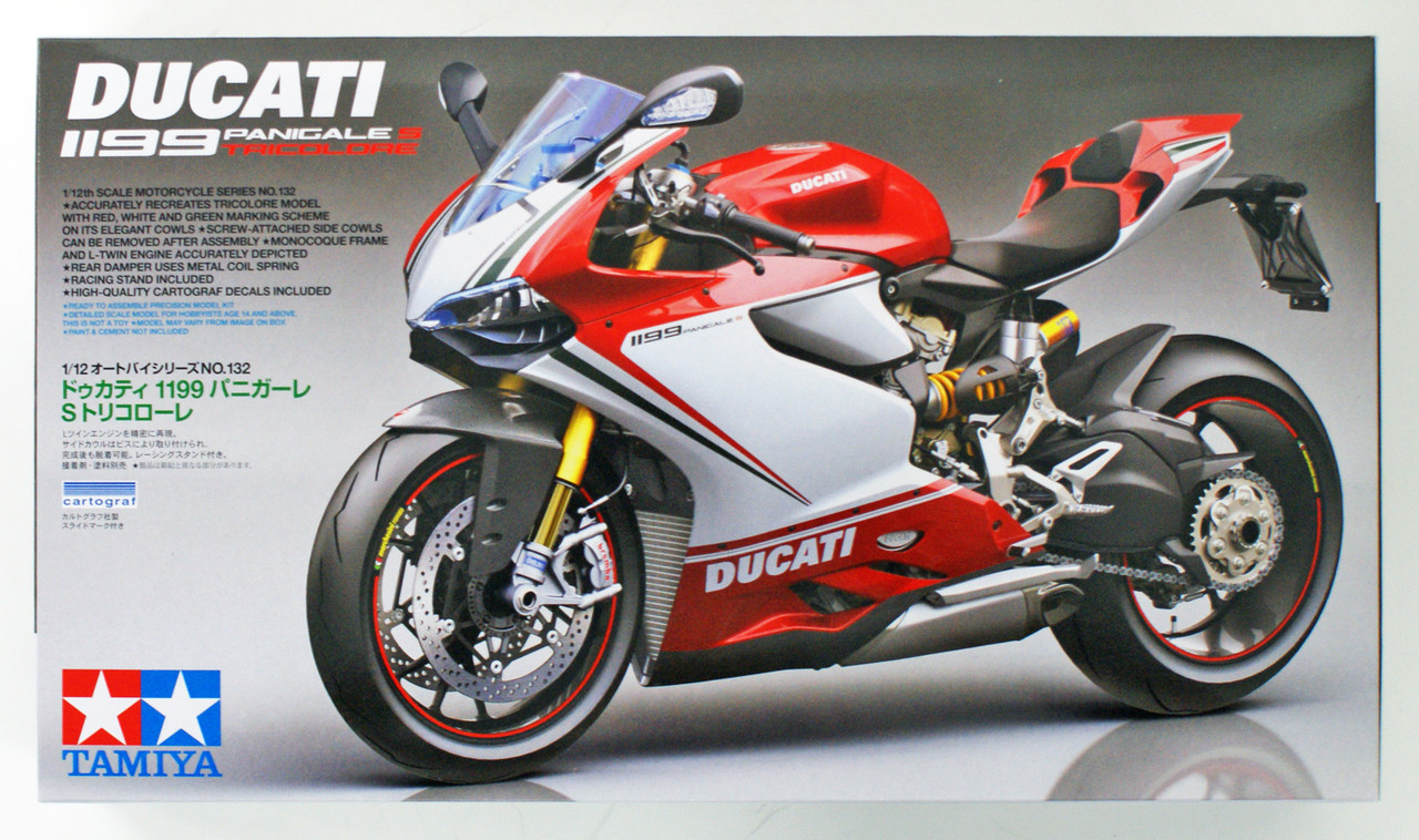 Tamiya Ducati 1199 Panigale S Tricolore 1/12Kit | PlazaJapan