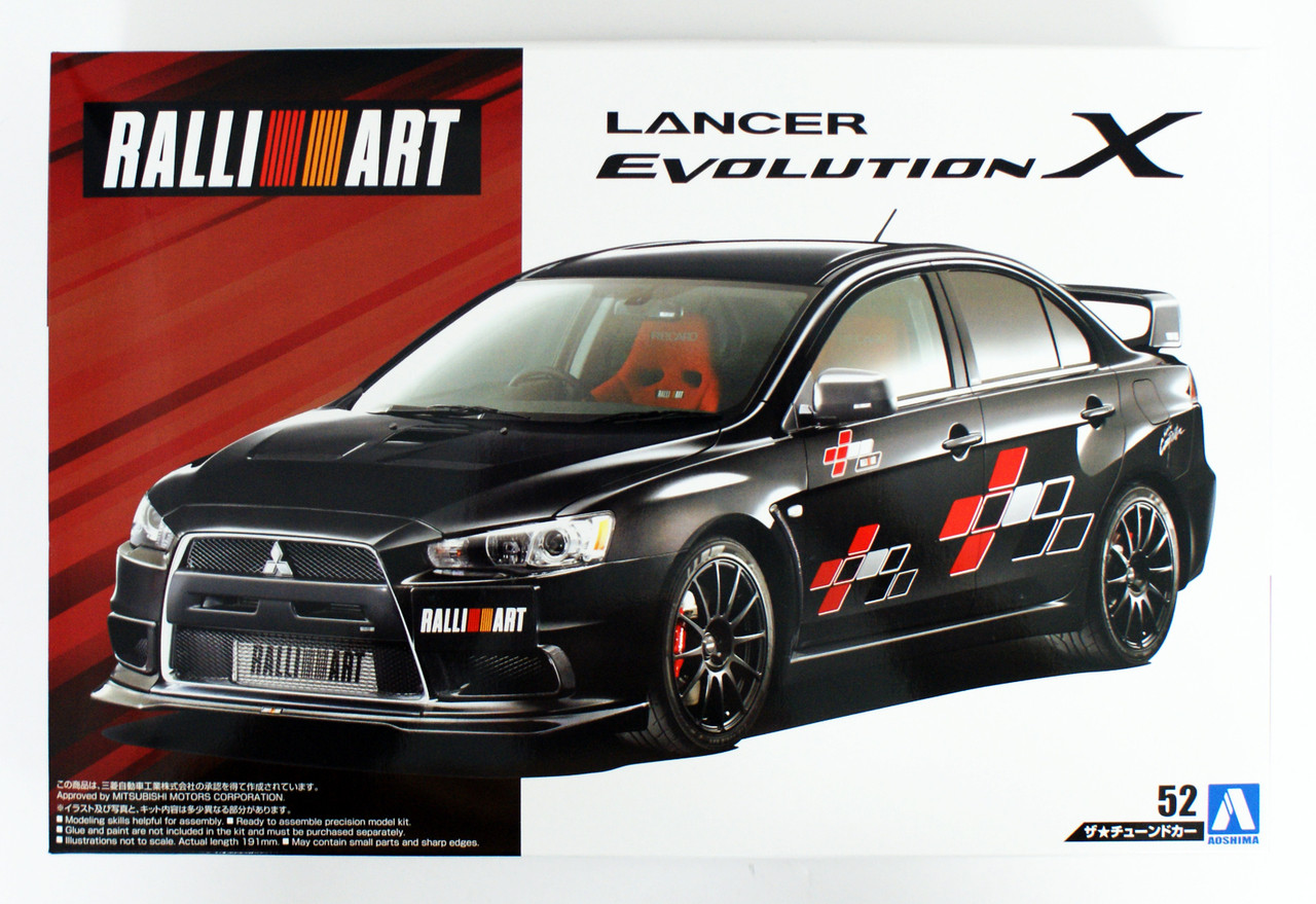 Aoshima 55441 Mitsubishi Ralliart CZ4A Lancer Evolution 10 2007 1/24 scale  kit