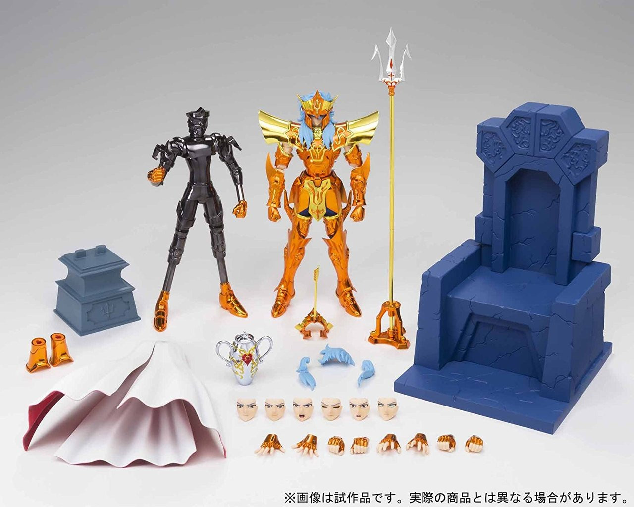 Saint Seiya Myth Cloth EX Sea Emperor Poseidon Throne Set