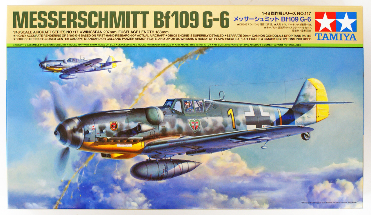 Tamiya 61117 Messerschmitt Bf 109 G-6 1/48 scale kit