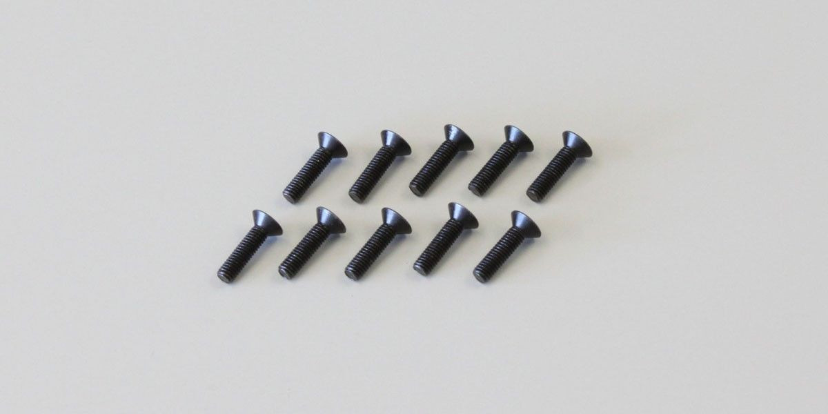 Kyosho 1-S33012H Flat Head Screw(Hex/M3x12/10pcs)