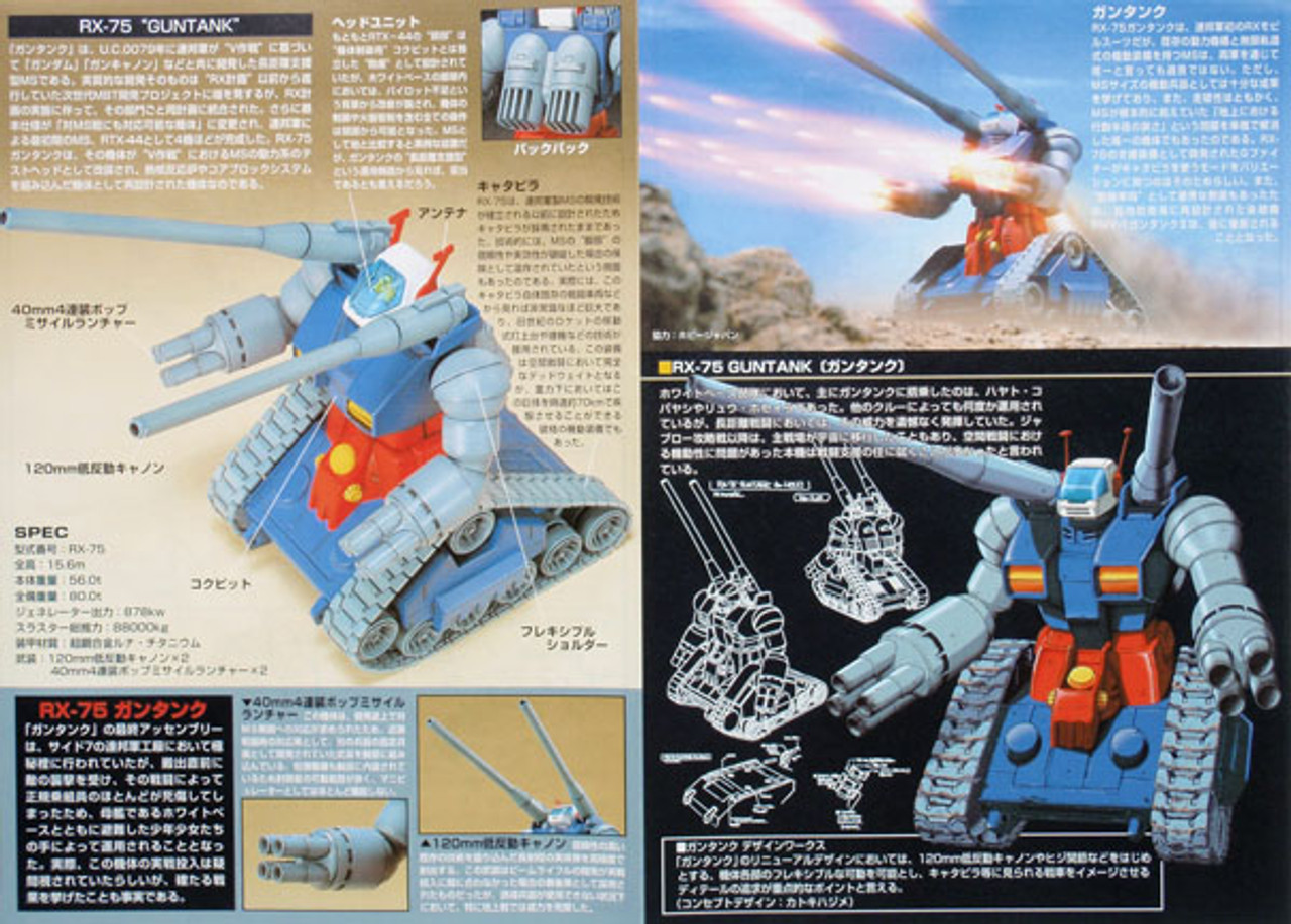 HGガンプラセット RX-75 GUNTANK 他 Bandai Gundam RX-75 GunTank HGUC 0075486 Review Build - YouTube