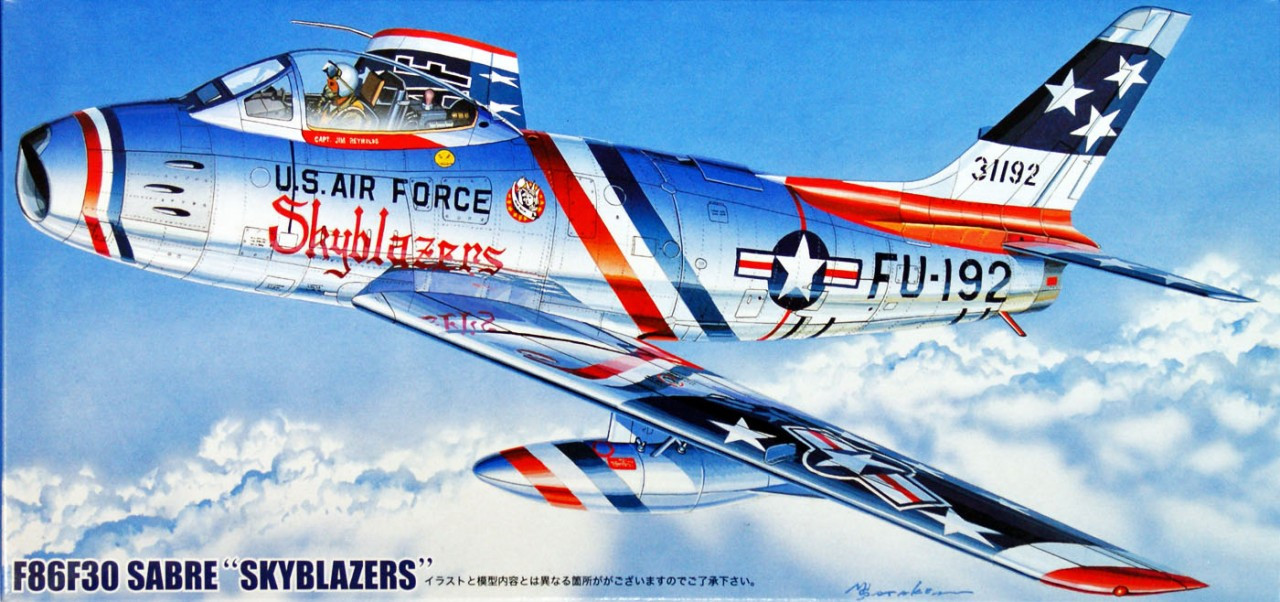 Fujimi F41 F86F30 SABRE SKYBLAZERS (F-86) 1/72 Scale Kit