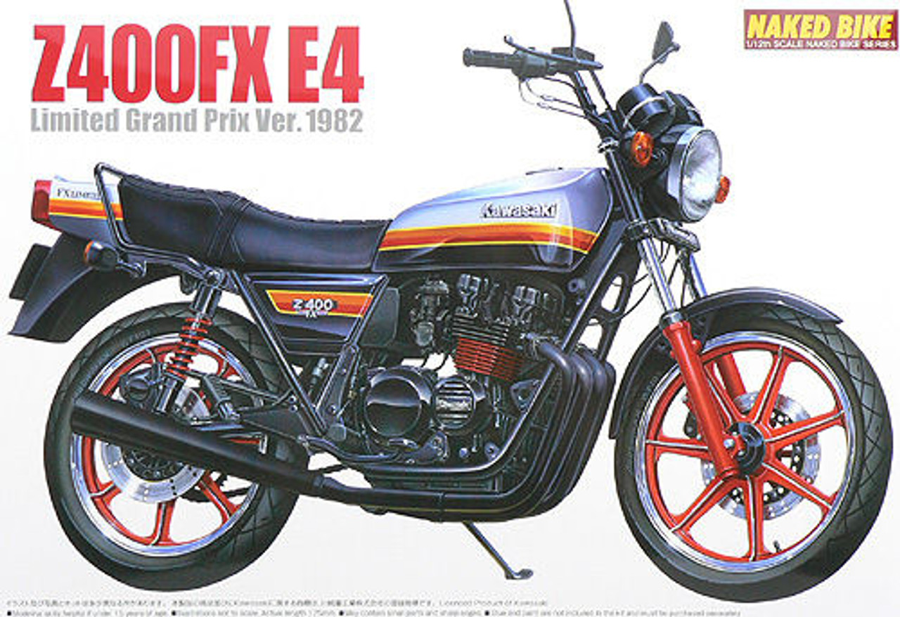 Aoshima Naked Bike 68 47705 Kawasaki Z400FX E4 Limited 1/12 Scale Kit