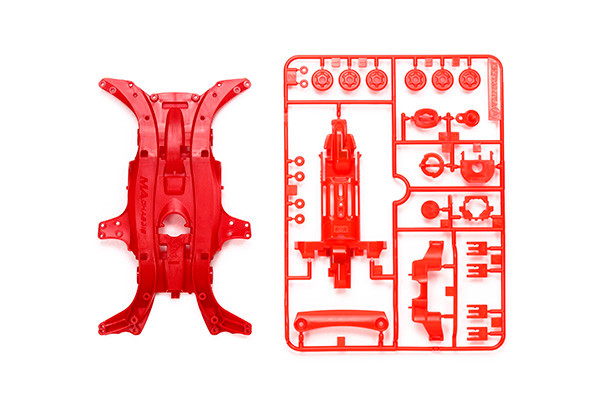 パーツ InoZou Tamiya 95384 Mini 4WD MA Reinforced Chassis Red | PlazaJapan