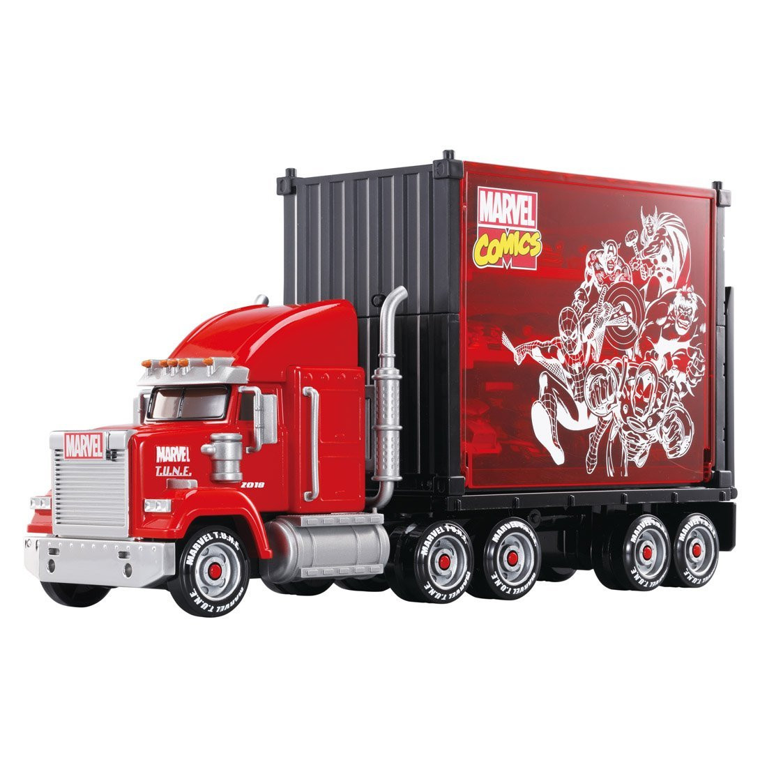 トミカ MARVEL T.U.N.E. MEGA CARRY & 14台セット Takara Tomy Tomica Marvel Tune Mega Carry (9750 | PlazaJapan