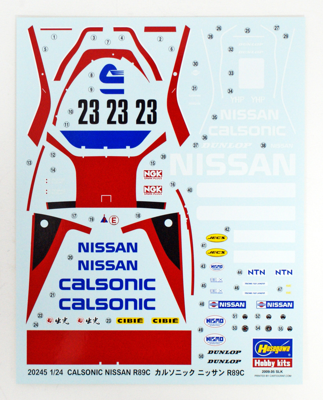 Hasegawa 20245 Calsonic Nissan R89C (JSPC) 1/24 | PlazaJapan