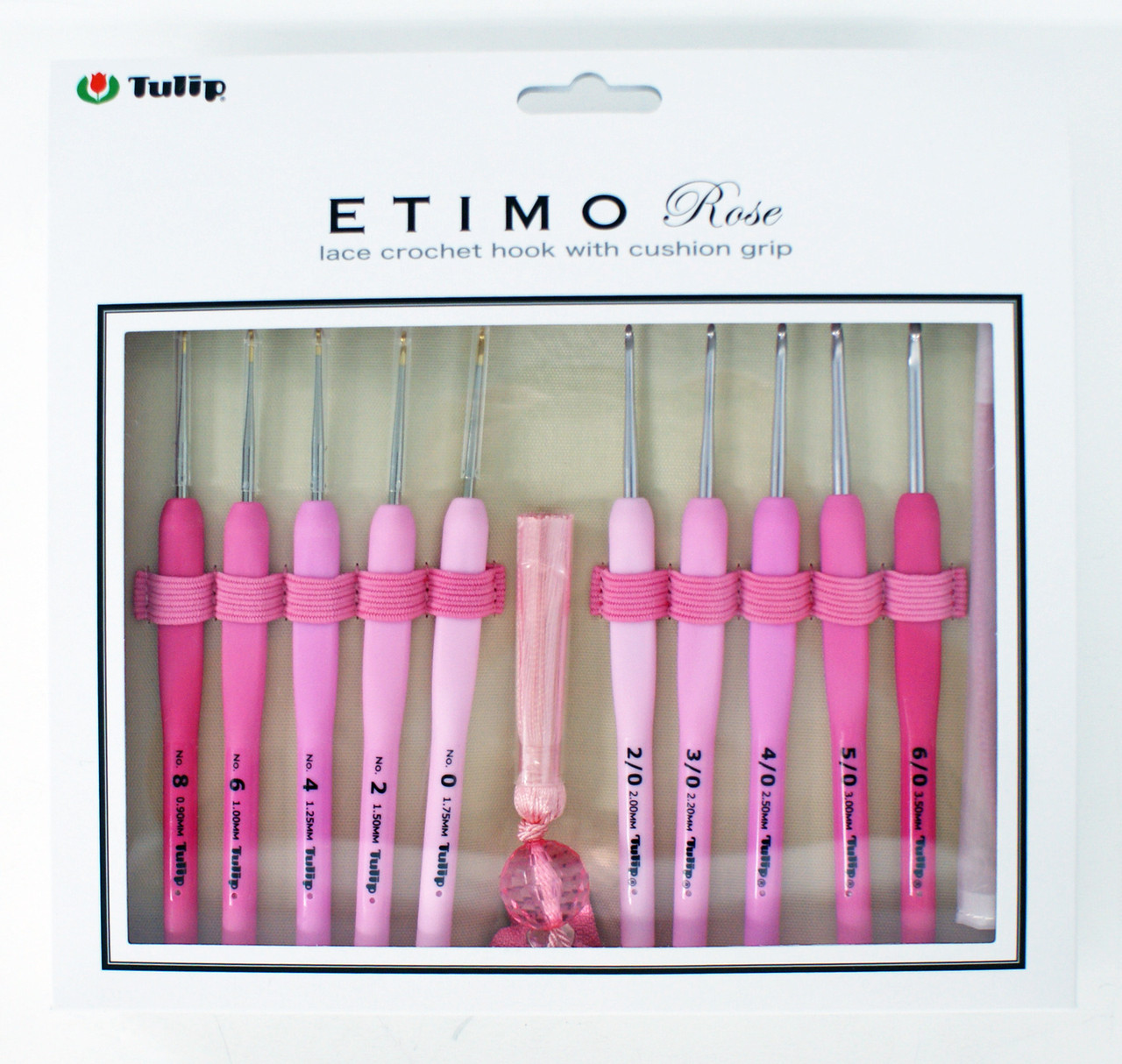 Tulip TES-001 ETIMO Cushion Grip Crochet Hooks 8 pcs set (Royal