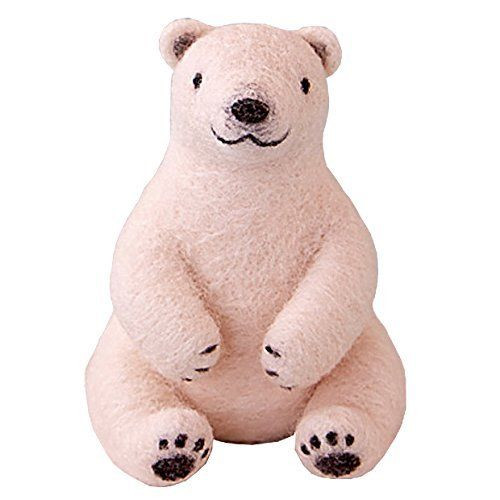 Hamanaka H441-463 Felt Wool Mascot Pretty Animals Polar Bear Kit