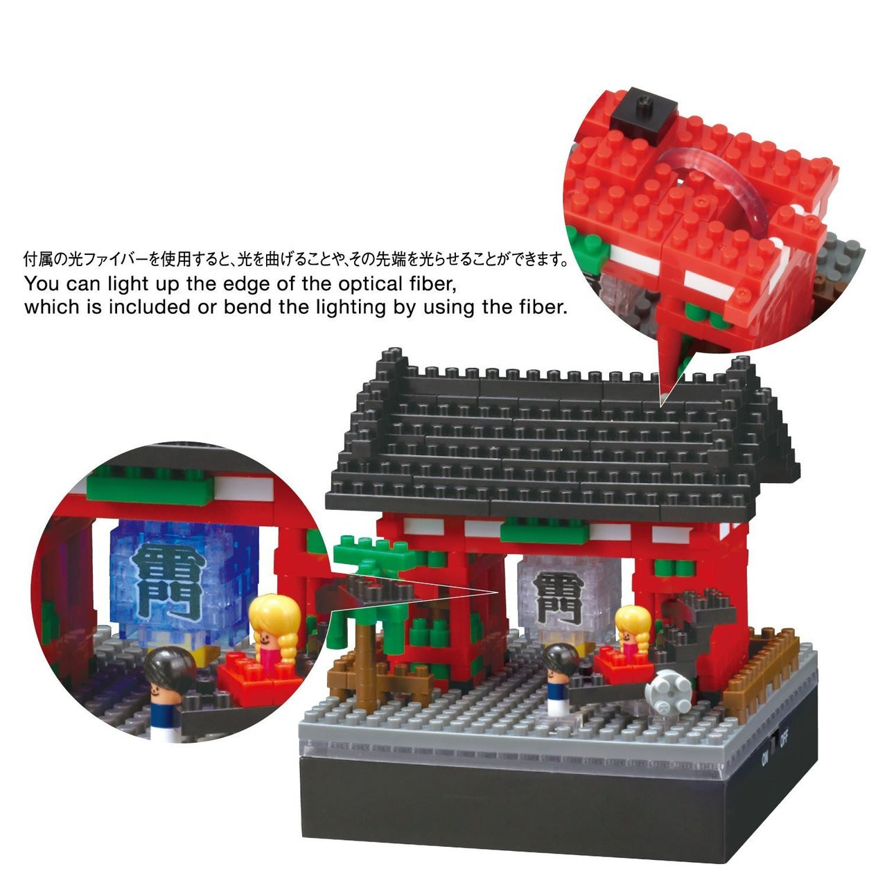 Kawada NBH-157 nanoblock Optical Fiber LED+ Kam | PlazaJapan