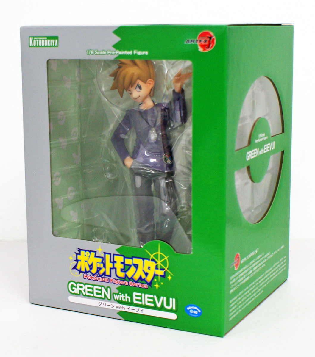 ポケットモンスター GREEN with EIEVUI 1/8スケール Amazon.com: ARTFX J Pokemon Series Green with Eevee 1/8 Scale