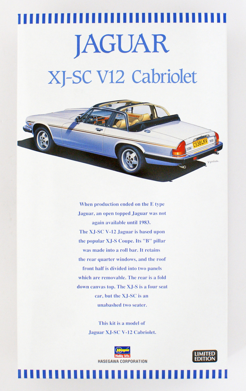 Hasegawa 20352 Jaguar XJ-SC V12 Cabriolet 1/24 | PlazaJapan