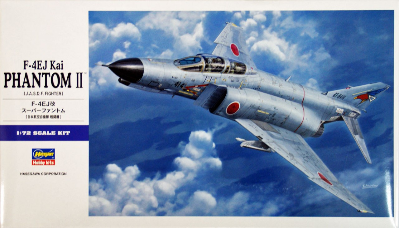 Hasegawa 1/72 F-4EJ Kai Phantom II (J.A.S.D.F. Fighter) Plastic Model