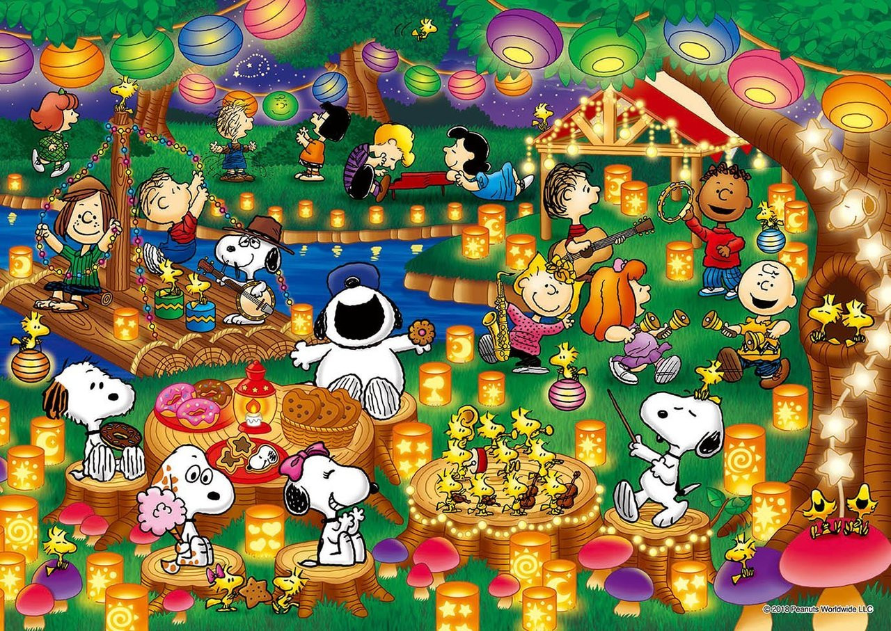 Epoch Jigsaw Puzzle 03-042 Peanuts Snoopy Lantern Party (108 Pieces)