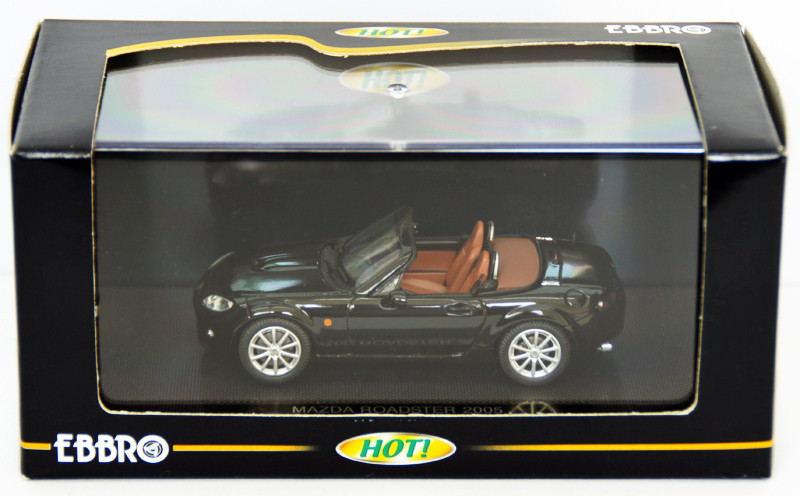 EBBRO「MAZDA ROADSTER 2005」 Ebbro 43734 MAZDA ROADSTER 2005 MX-5 MIATA Black 1/43 Scale