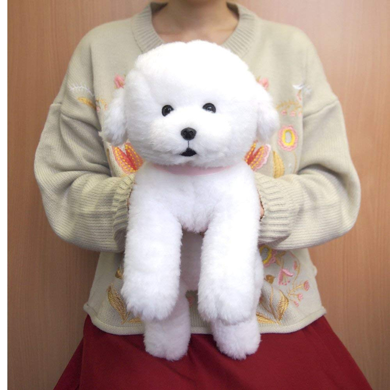Sunlemon Plush Doll Hiza Wanko Bichon Frise | PlazaJapan