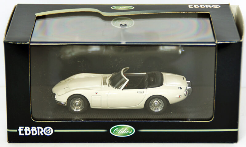 Ebbro 43858 TOYOTA 2000GT Opne Top 1967 White 1/43 Scale - Plaza Japan