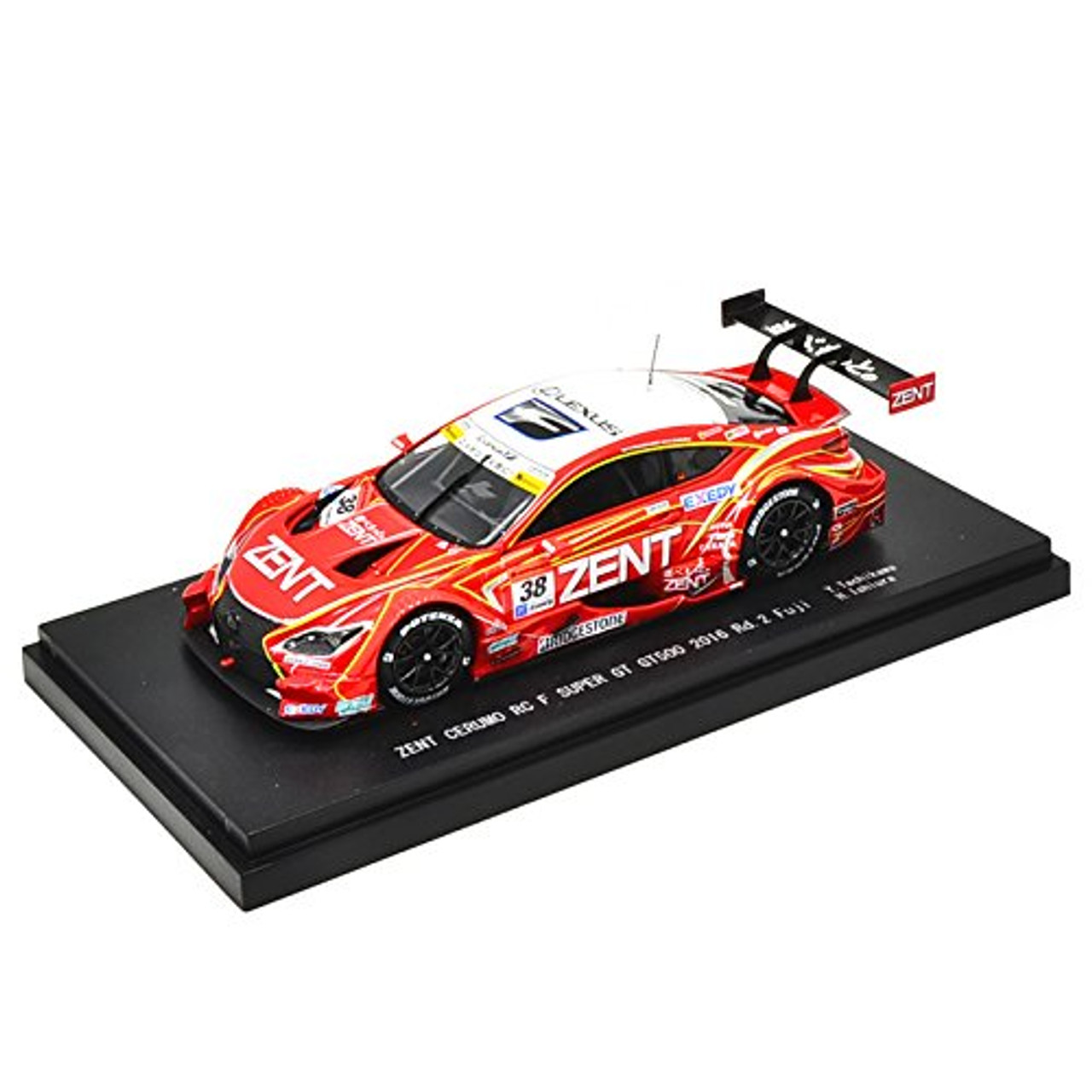 Ebbro 45456 ZENT CERUMO RC F Super GT GT500 2016 Rd.2 Fuji No.38 Red 1/43  scale