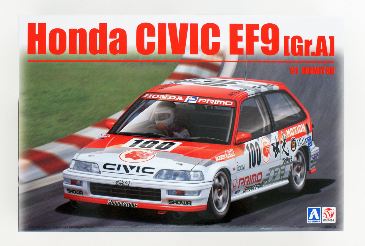 Aoshima 05146 Honda Civic EF9 Gr.A '91 Idemitsu | PlazaJapan