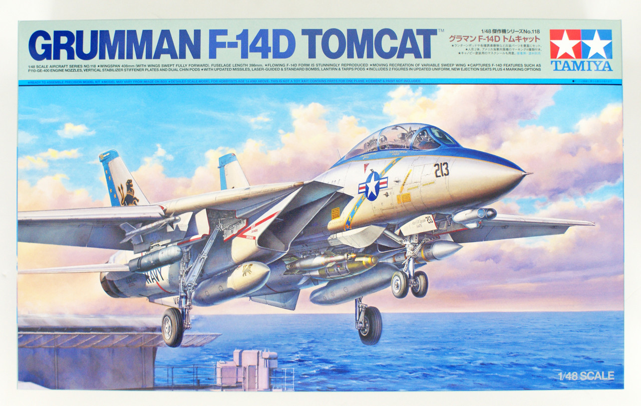 Tamiya 61118 Grumman F-14D Tomcat 1/48 Kit | PlazaJapan