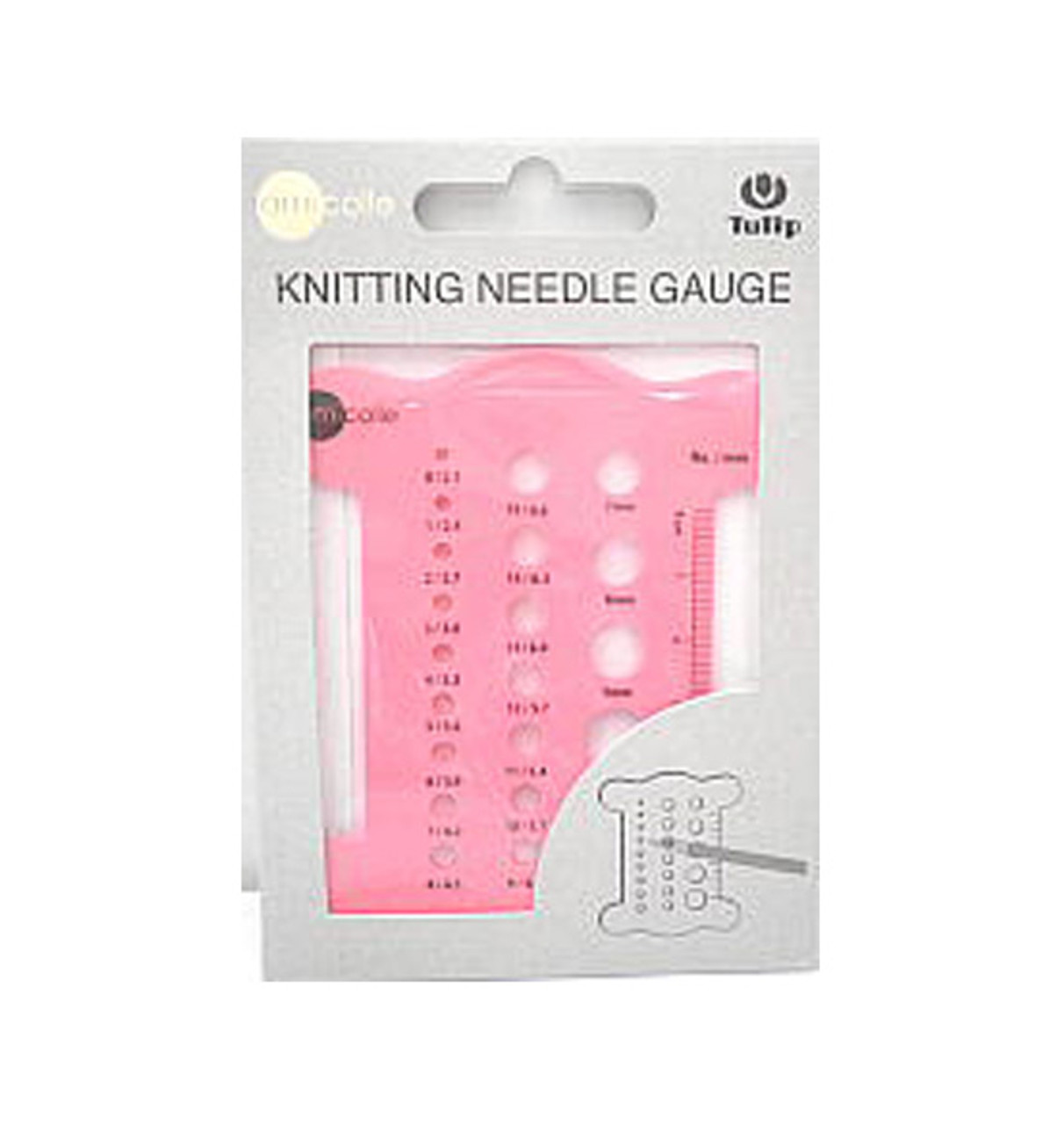 Tulip Knitting Needle Gauge : White