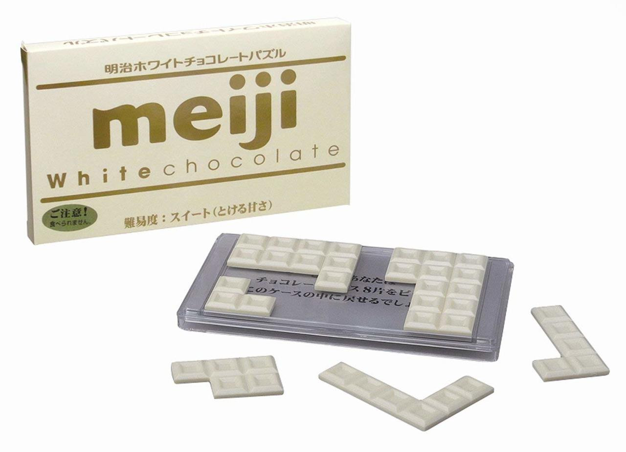 Hanayama Brain Teaser Meiji White Chocolate Puzzle