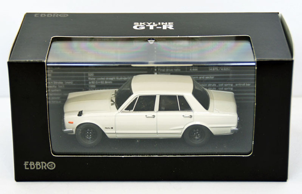 Ebbro 44023 Nissan Skyline GT-R PGC10 (White) 1/43 Scale